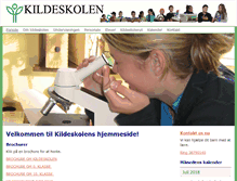 Tablet Screenshot of kildeskolen.dk